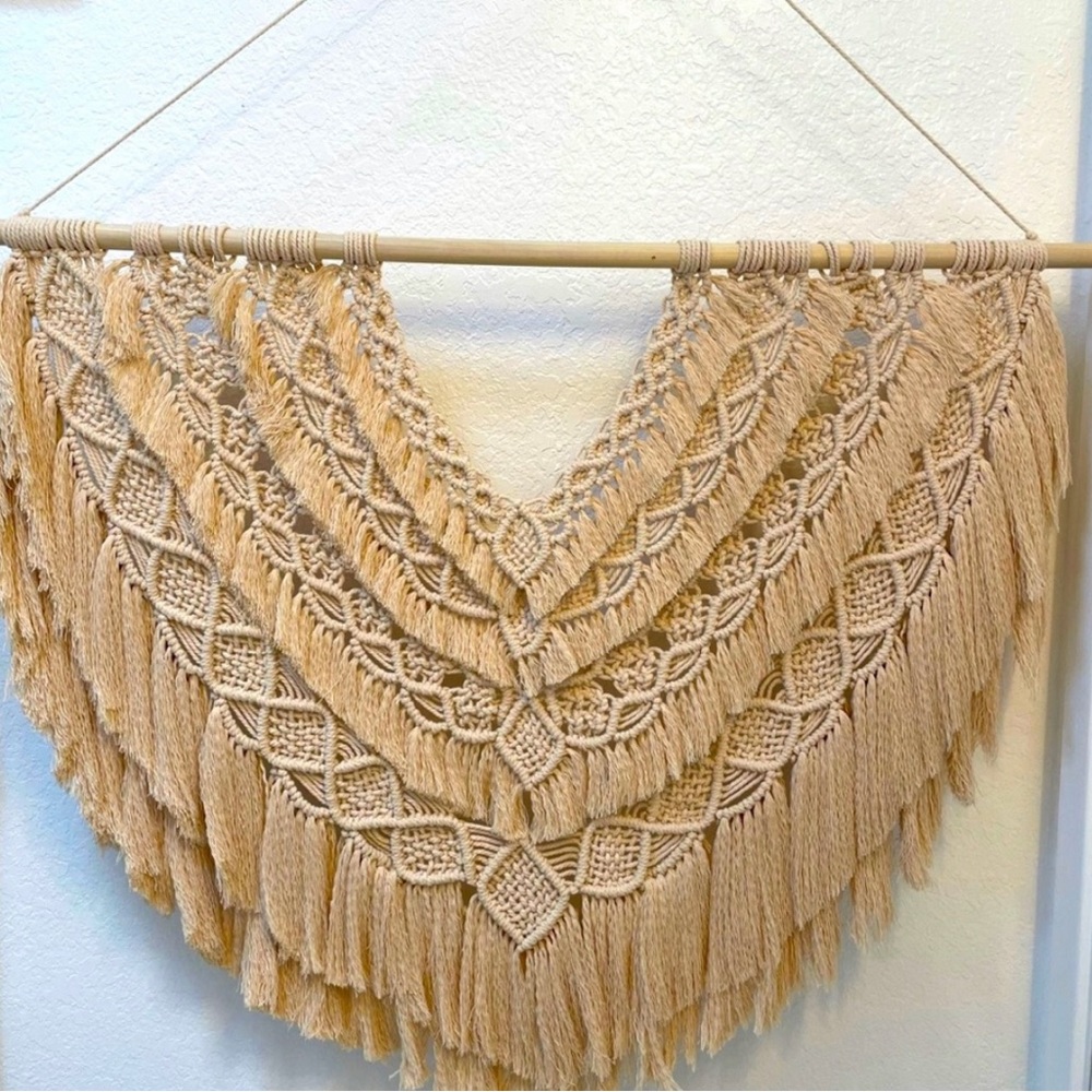 Macrame Wall Hanging Decor 
Hand Made,